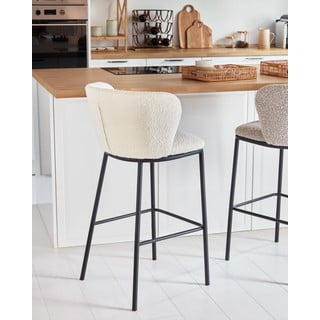 Valge baaritool (istme kõrgus 65 cm) Ciselia - Kave Home