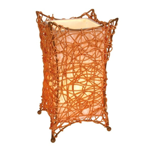 Oranžová stolní lampa Naeve Korbchen