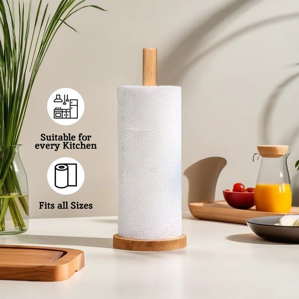 Puidust paberrätikualus naturaalses värvitoonis ø 12 cm Soka - Premier Housewares-image-1