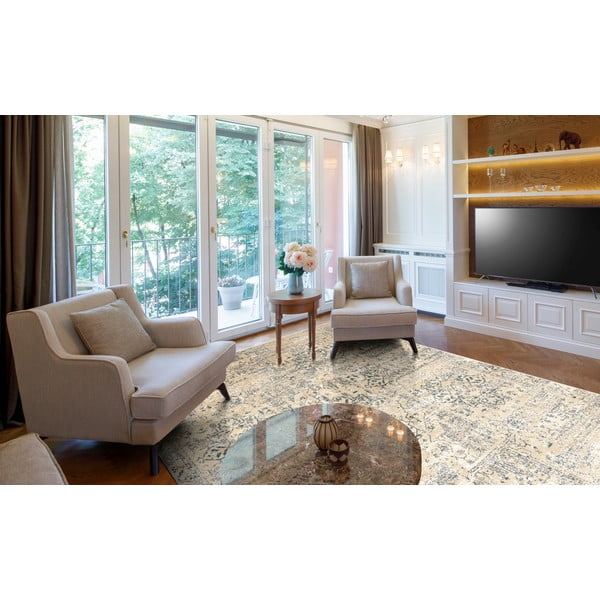 Beež villane vaip 133x180 cm Medley - Agnella-image-1