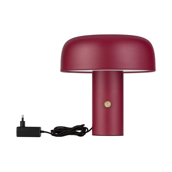 Burgundiapunane metallist LED-laualamp hämardatava reguleerimisega (kõrgus 31 cm) Noelia - Nova Luce