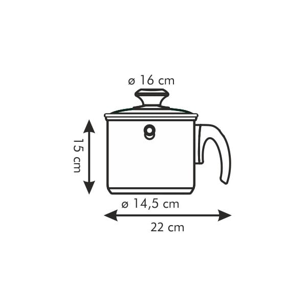 Kahekordne kaanega piimapada , 2 l - Tescoma-image-2