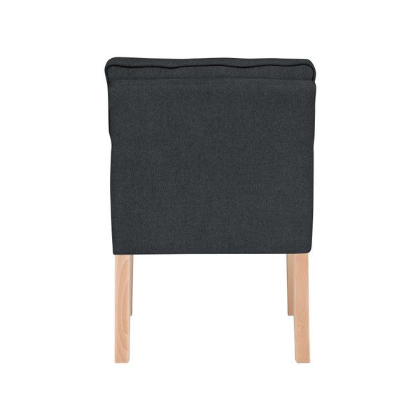 Černé křeslo s područkami  Micadoni Home Mista-image-2