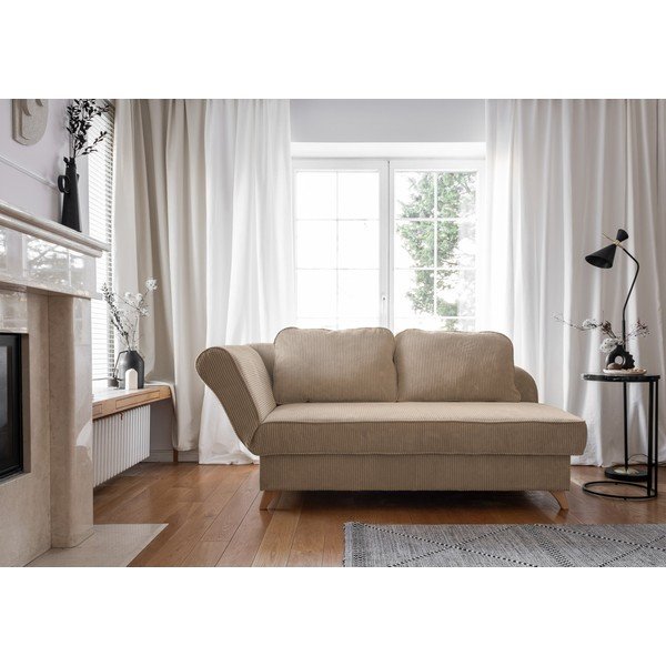 Hallikaspruunist velvetist lamamistool (vasak nurk) Chic Charlotte - Miuform-image-1