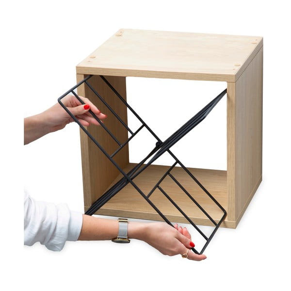 Naturaalset värvi pöögi dekoratsiooniga veinihoidik 12 pudelile - Compactor-image-4