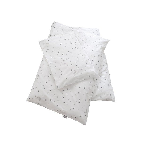Valge puuvillane beebide voodipesu 100x135 cm Sternenzauber - Roba-image-1