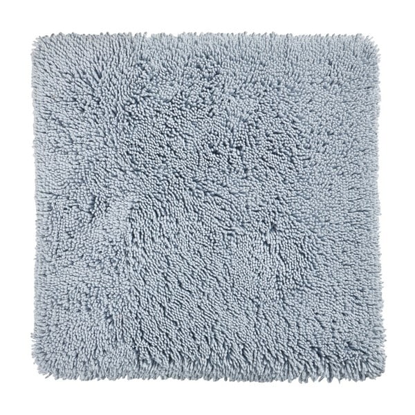 Modrošedá koupelnová předložka z organické bavlny Aquanova Mezzo, 60 x 60 cm