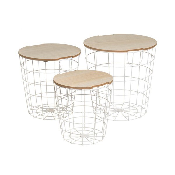 Ümmargused hoiulauad 3tk komplektis 39x39 cm - Casa Selección