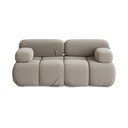 Beež sametist moodulsofa 190 cm Lokua - Makamii
