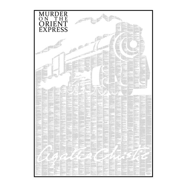 Knižní plakát Vražda v Orient Expresu, 70x100 cm