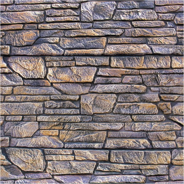 Nástěnná samolepka Ambiance Wall Decal Materials Stone Facing of Torrerdam, 40 x 40 cm