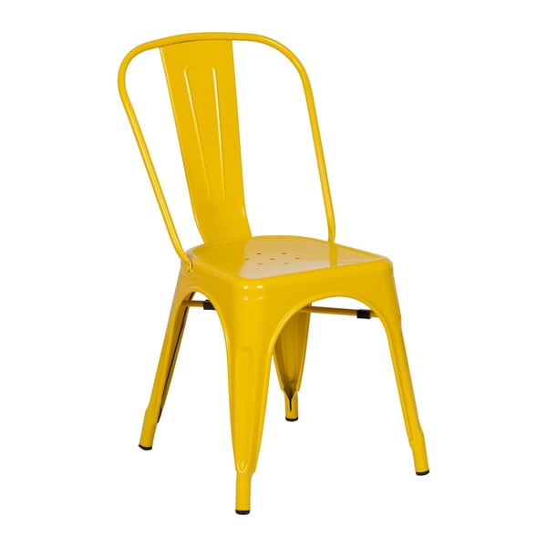 Kollased metallist söögitoolid 2tk komplektis - Ixia