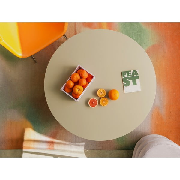 Valge ümmargune diivanilaud ø 80 cm Pausa - Really Nice Things-image-3