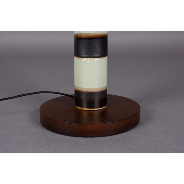 Tumepruun-salveiroheline põrandavalgusti tekstiilist varjuga (kõrgus 143 cm) Vertigo - Dutchbone-image-4