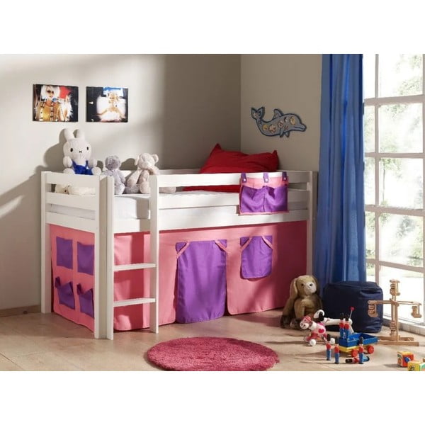 Valge männi voodi 90x200 cm PINO - Vipack-image-3