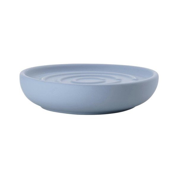 Modrá porcelánová koupelnová miska na mýdlo Zone Blue Fog