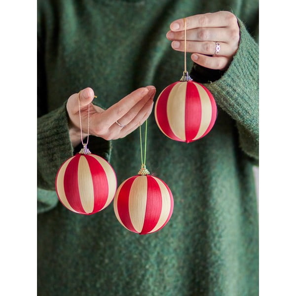 Jõulukaunistused, 3 tk komplektis ø 8 cm Wynn - Bloomingville-image-2