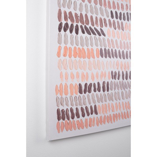Käsitsi maalitud elementidega raamiga lõuendimaal, 90x120 cm Naska – Bizzotto-image-1