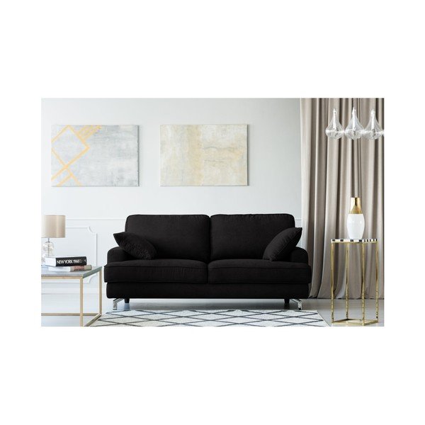 Černá trojmístná pohovka Kooko Home Rumba-image-4