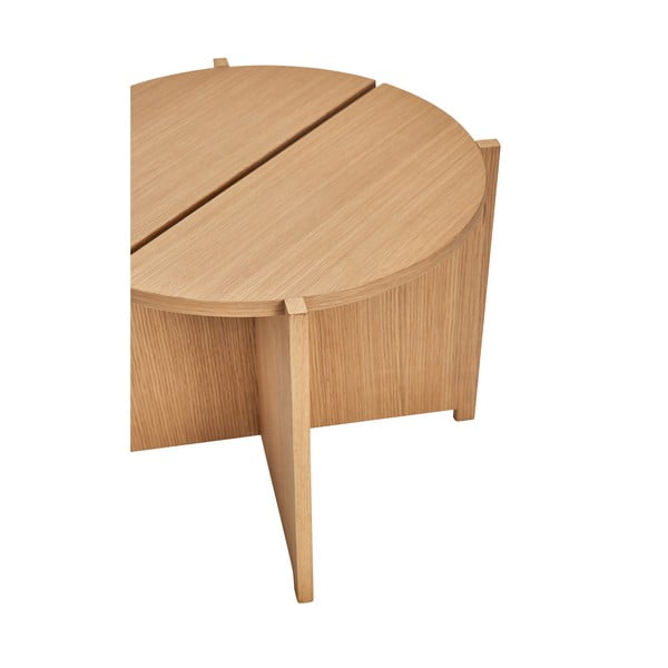 Ümmargune kohvilaud tammepuidust ø 55 cm Dash - Hübsch-image-4