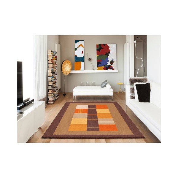 Hnědooranžový koberec Universal Boras Donno, 133 x 190 cm-image-2