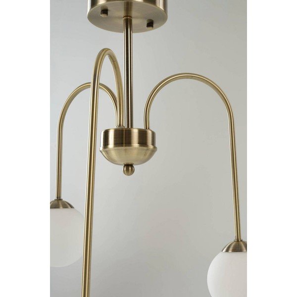 Valge/messingivärvi hämardatav opaalklaasist laevalgusti ø 42 cm Marne - Jotex-image-3