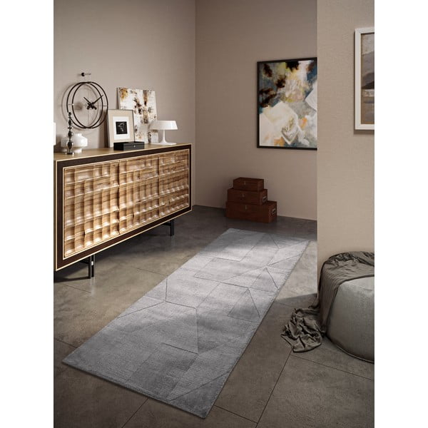 Hall käsitsi kootud villane koridorivaip 80x250 cm Ursule - Villeroy&Boch-image-1