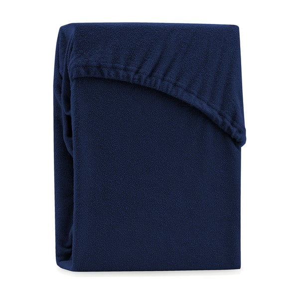 Tumesinine elastne lina kõrge puuvillasisaldusega , 80/90 x 200 cm Ruby - AmeliaHome-image-2