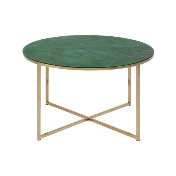 Roheline ümmargune kohvilaud ø 80 cm Alisma - Actona-image-2