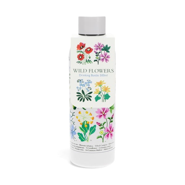 Valge roostevabast terasest pudel 500 ml Wild Flowers - Rex London-image-2