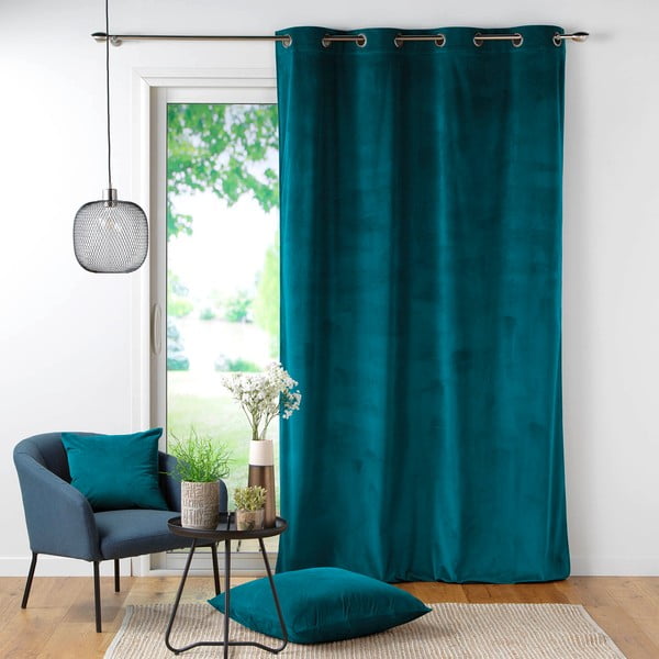 Sinine velvetist kardin 140x260 cm Casual - douceur d'intérieur-image-2