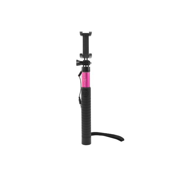 Teleskopický selfie stick FIXED, růžový-image-1