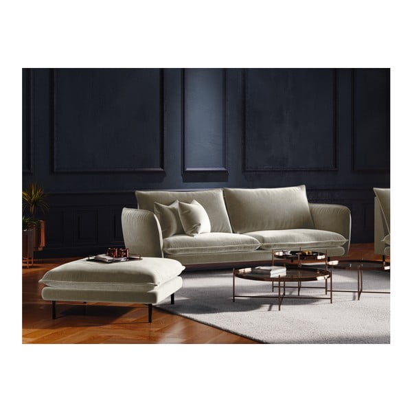 Beež sametist turvatooli, 100 x 80 cm Vienna - Cosmopolitan Design-image-3