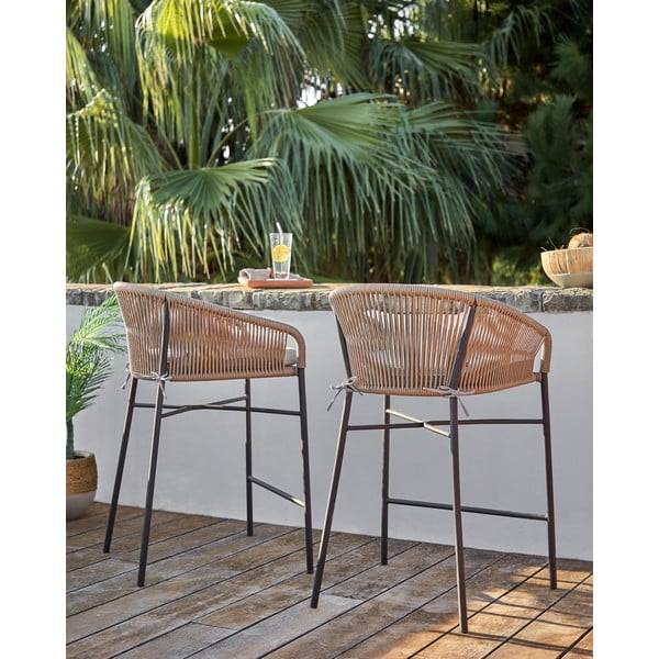 Beež metallist aia baaritool Yanet - Kave Home-image-2