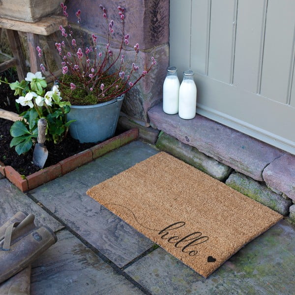 Kookoskiududest matt 40x60cm Hello Scribble - Artsy Doormats-image-3