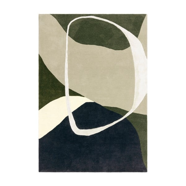 Roheline käsitsi kootud villane vaip 160x230 cm Matrix - Asiatic Carpets