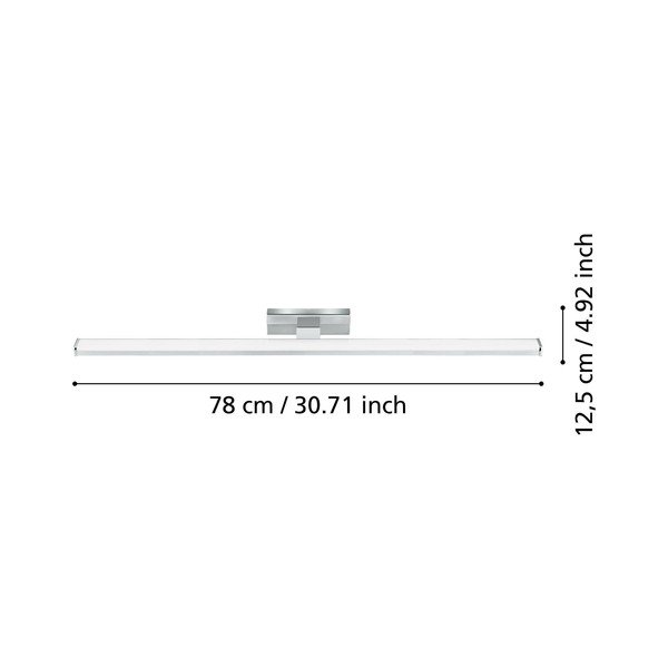 Hõbedane LED seinavalgusti PANDELLA 1 - EGLO-image-2