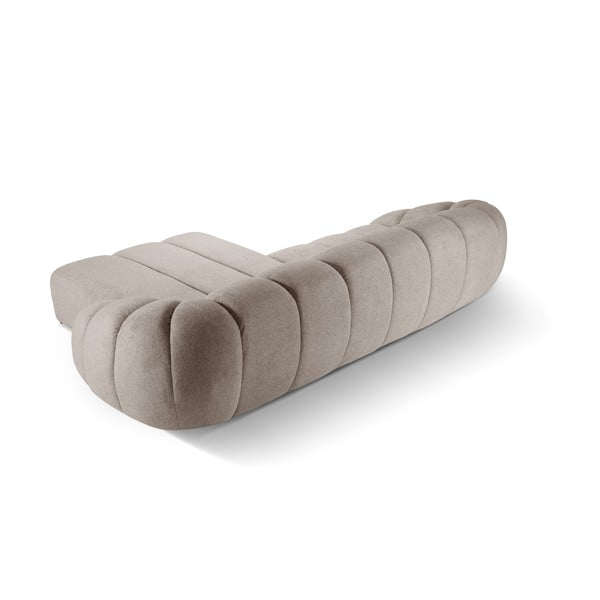 Beež sametist nurgadiivan (parem nurk) Diana - Micadoni Home-image-3