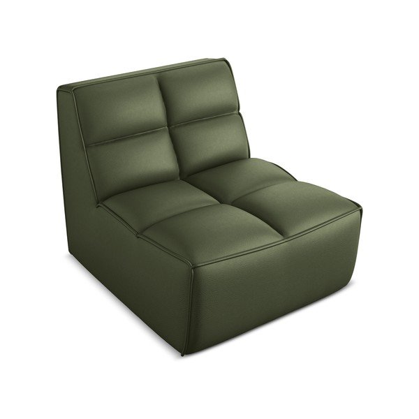 Roheline kunstnahast diivanimoodul Kalai - Makamii-image-1