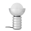 Hõbedane lauavalgusti klaasist varjuga (kõrgus 32 cm) Spike - Bloomingville