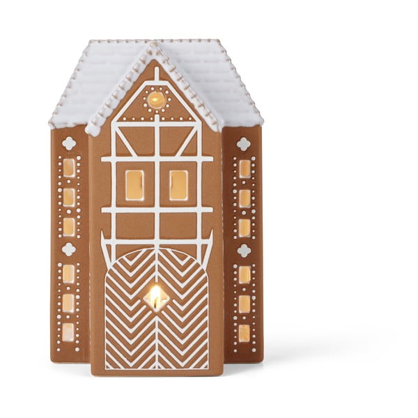 Kivikeraamikast teeküünla alus Gingerbread Lighthouse – Kähler Design-image-2