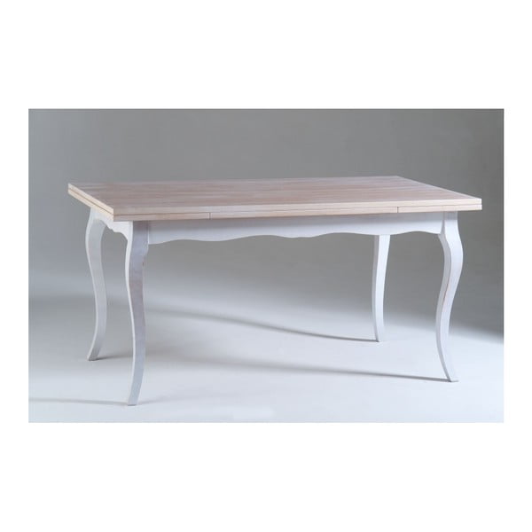 Bílý dřevěný jídelní stůl Castagnetti Chloe, 160 x 85 cm