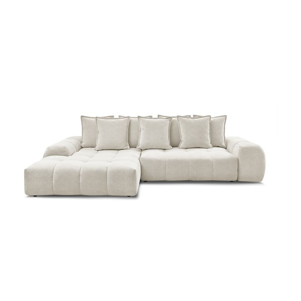 Valge šenilldiivanvoodi/panipaigaga nurgadiivan (vasak nurk/diivanvoodiga) Everest - Bobochic Paris