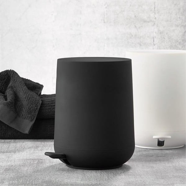 Must pedaaliga plastikust prügikast 5 l Nova – Zone-image-2