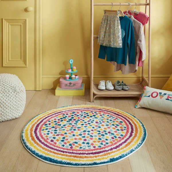 Ümmargune vaip 100x100 cm Rainbow Spot - Flair Rugs-image-1