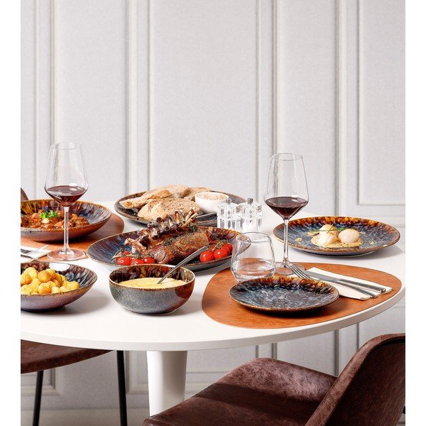 Pruun sügav portselantaldrik ø 26 cm Resto - BonBistro-image-3