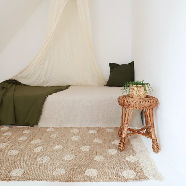 Käsitsi valmistatud džuudi ja puuvilla segu vaip , 100 x 150 cm Nop - Nattiot-image-2