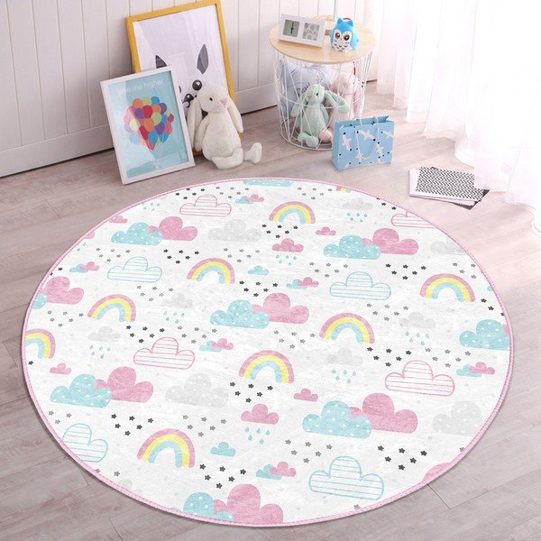Valge laste vaip ø 120 cm Comfort - Mila Home-image-4