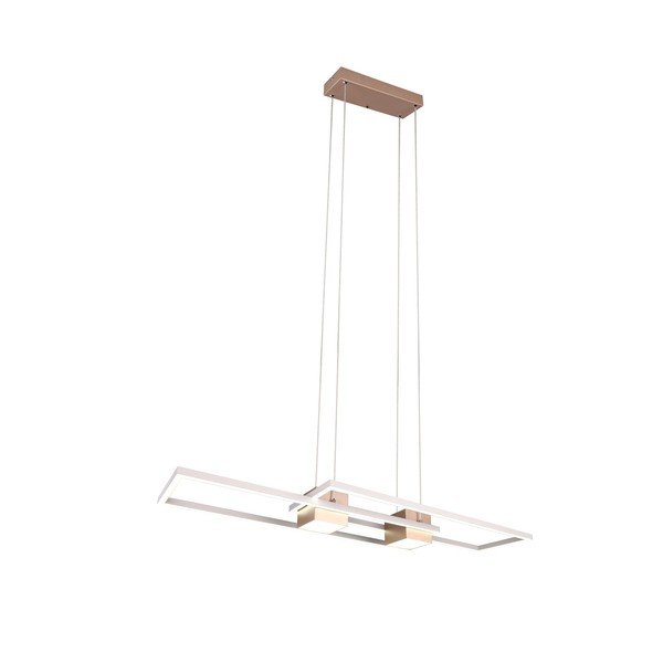 Valge-pronksivärvi LED dimmerdatav rippvalgusti koos puldiga Albany - Trio-image-3