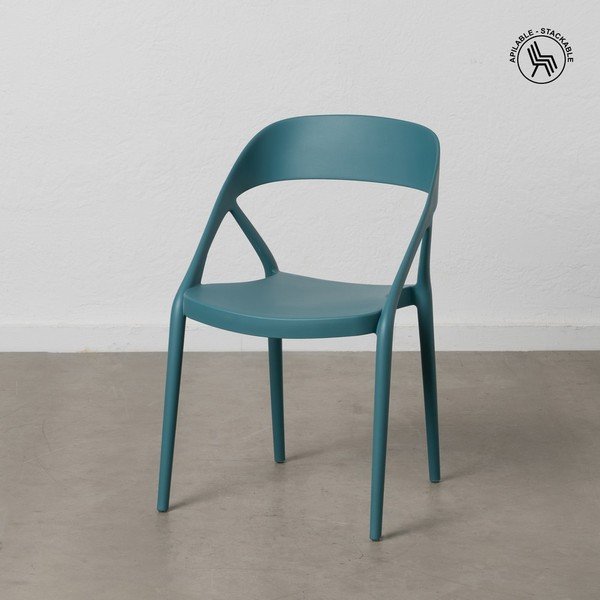 Sinised plastikust söögitoolid 2tk komplektis - Ixia-image-2